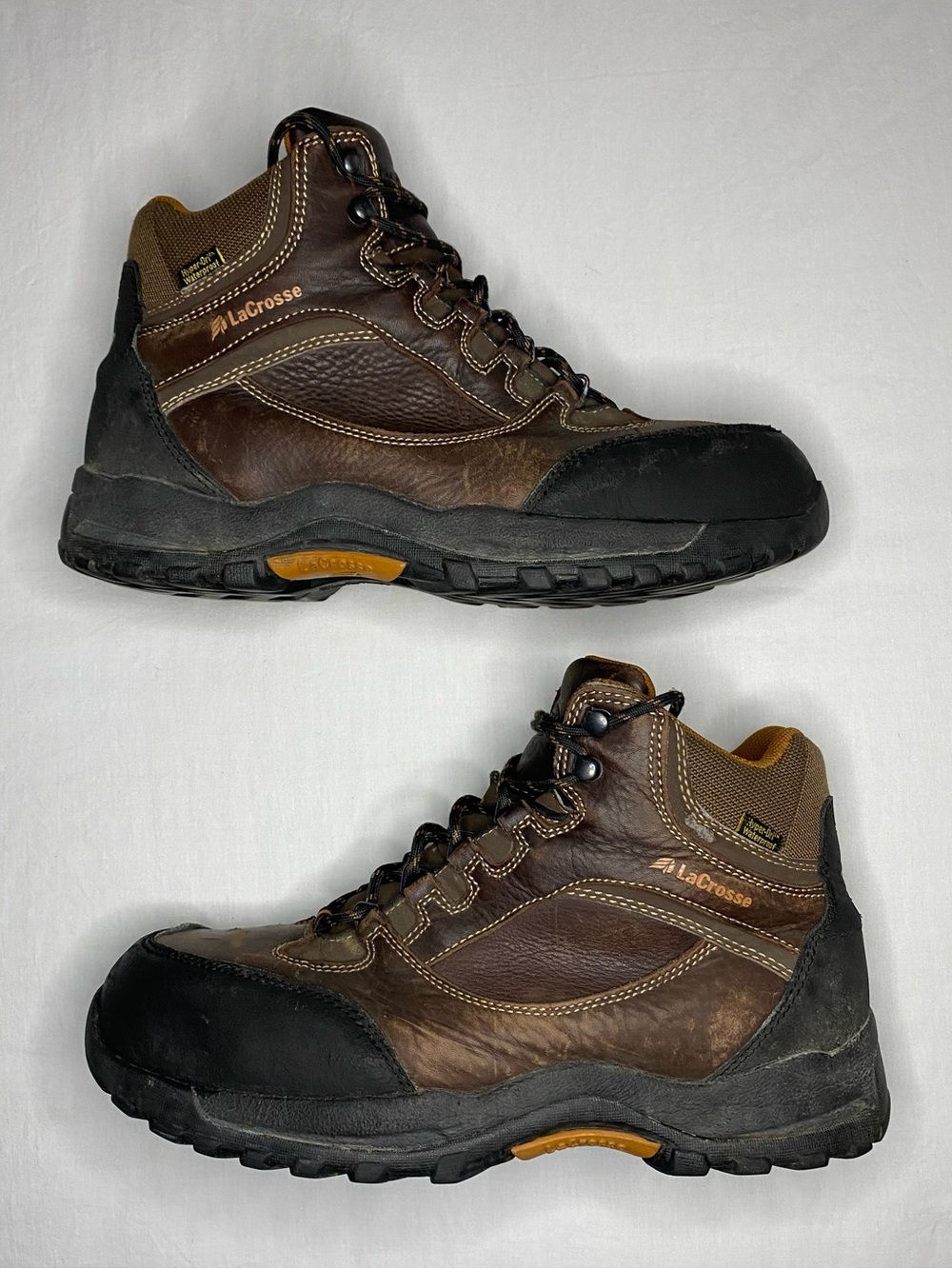 LaCrosse 6” QUANTUM +HD Brown Leather Boots Mens Size 11 US